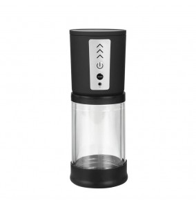 Electronic High-Vacuum Length Adjustable Tube Penis Pump (Chargeable - Black)